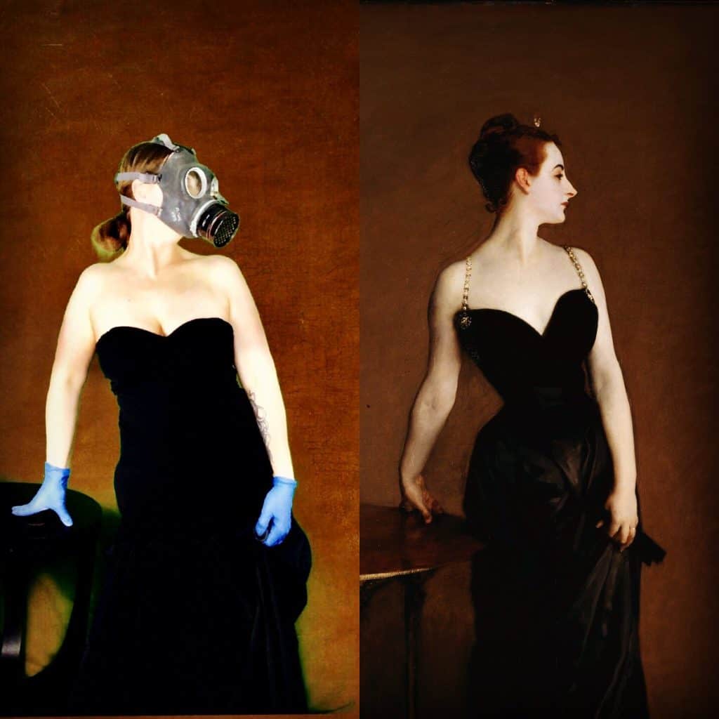 virginia jones as John Singer Sargent's Portrait of Madame X