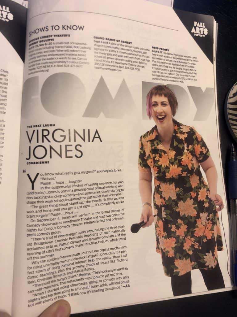 Virginia Jones in Portland Monthly magazine