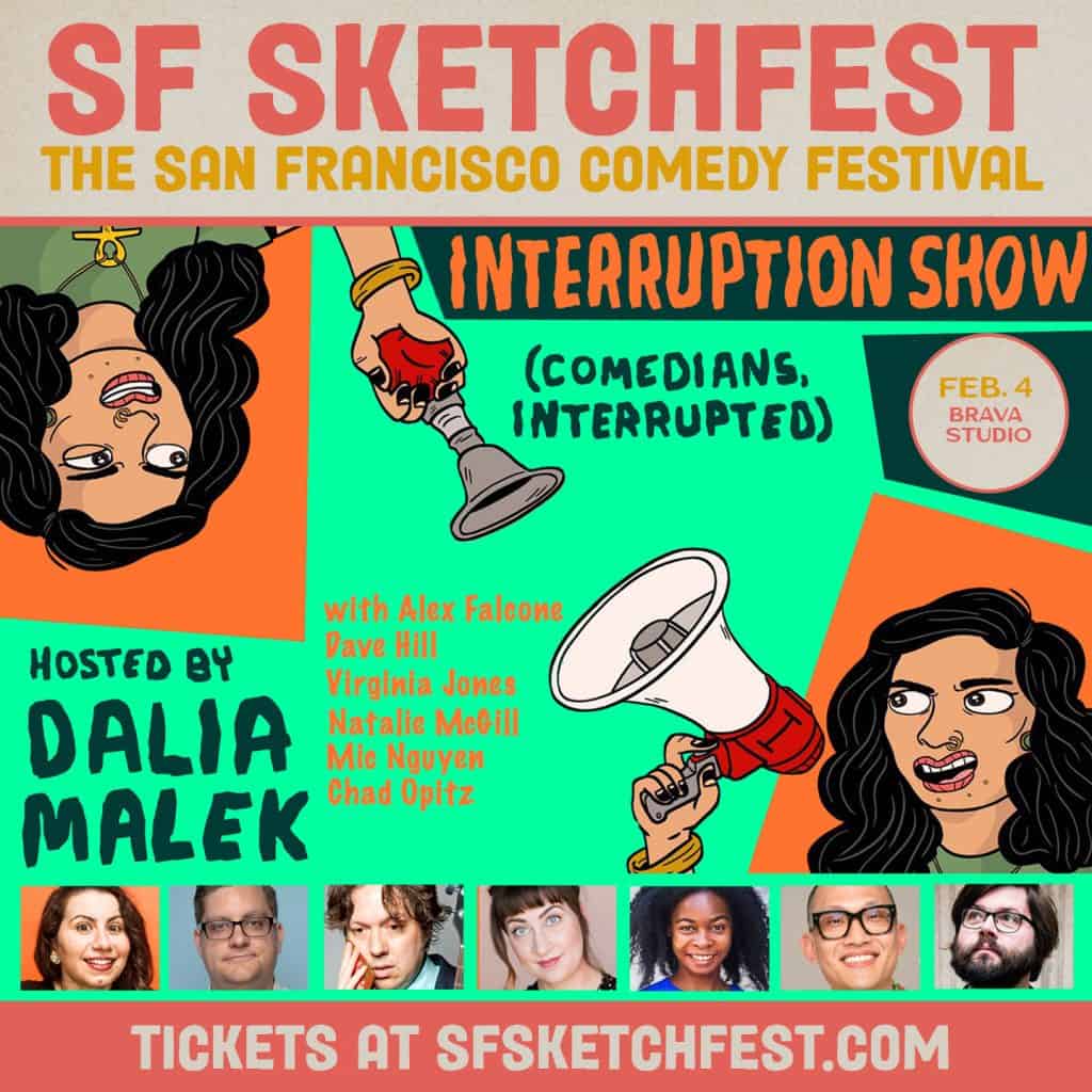 dalia malek interruption show sf sketchfest virginia jones